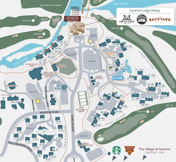 Sunriver Resort Map